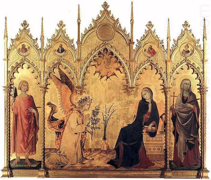 Simone Martini The Annunciation with St. Margaret and St. Asano, china oil painting image